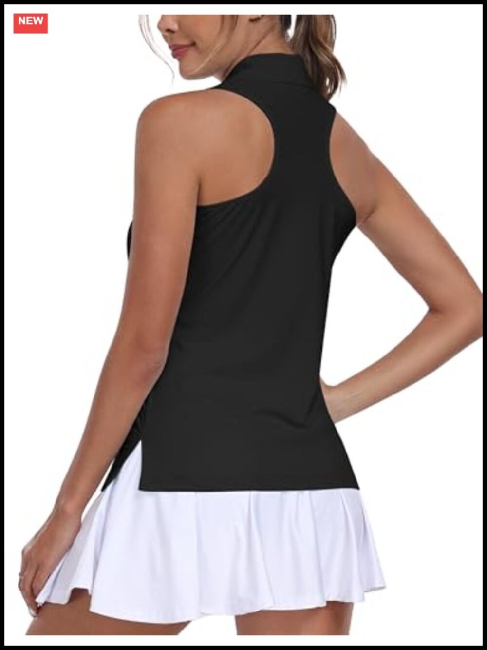 Women's Racerback Sleeveless Golf Tank Top UPF 50 Moisture Wicking